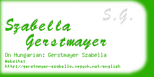 szabella gerstmayer business card